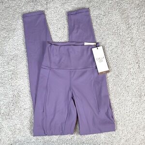 Calia Women's Inspire High Rise 7/8 Legging Light Purple Size XXS‎ NWT